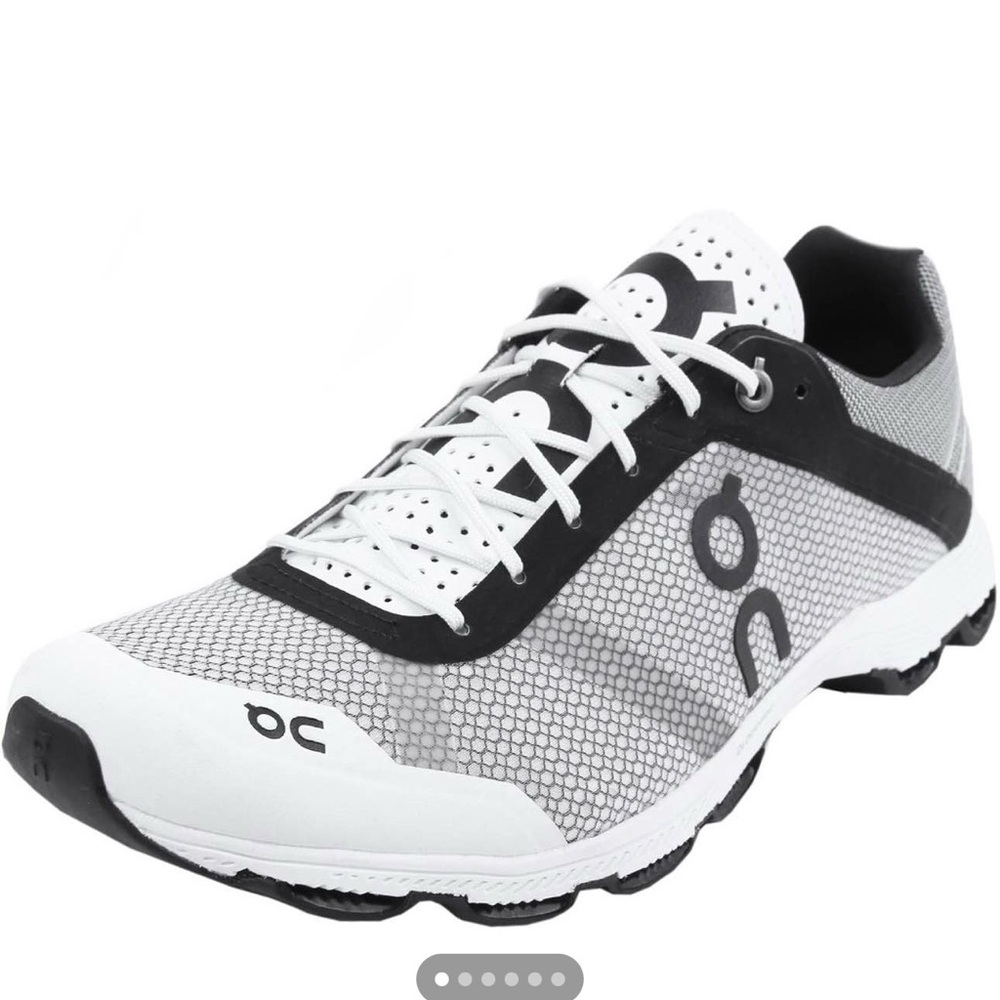 On Running women Gray and White Athletic Shoes